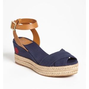 TORY BURCH Karissa Wedge Shoe Espadrille Platform